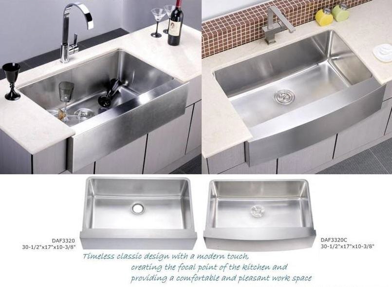 Dawn Apron Sinks Apron Flat front Apron Curved front